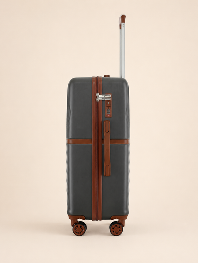 Highbury Sensu Grey Hard Shell Luggage Set of 3 | TSA Lock ABS Suitcases