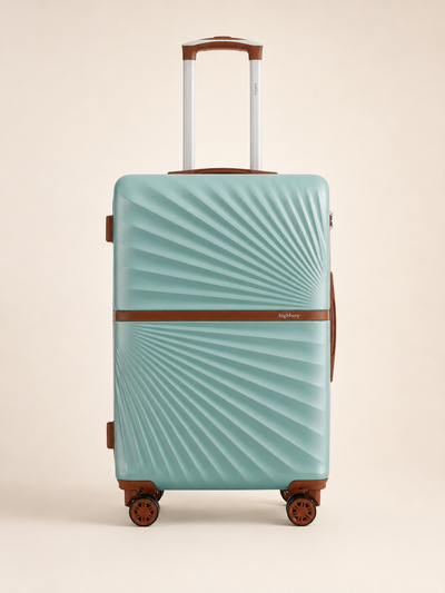 Highbury Sensu Sage Green Hard Shell Luggage Set of 3 | TSA Lock ABS Suitcases