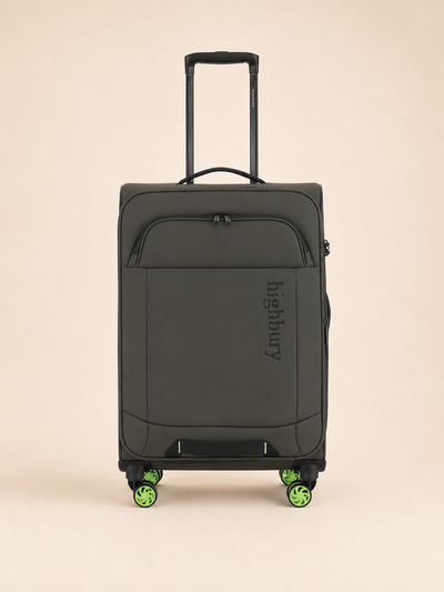 Highbury Olive Soft Shell Luggage Set of 3 | TSA Lock Spinner Suitcases