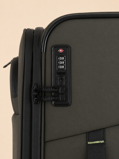 Highbury Olive Soft Shell Luggage Set of 3 | TSA Lock Spinner Suitcases