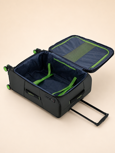 Highbury Olive Soft Shell Luggage Set of 3 | TSA Lock Spinner Suitcases