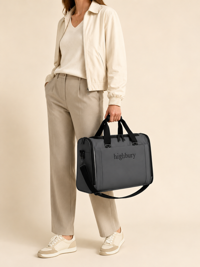 Highbury Embark Grey Underseat Travel Bag 40cm | Cabin Flight Bag