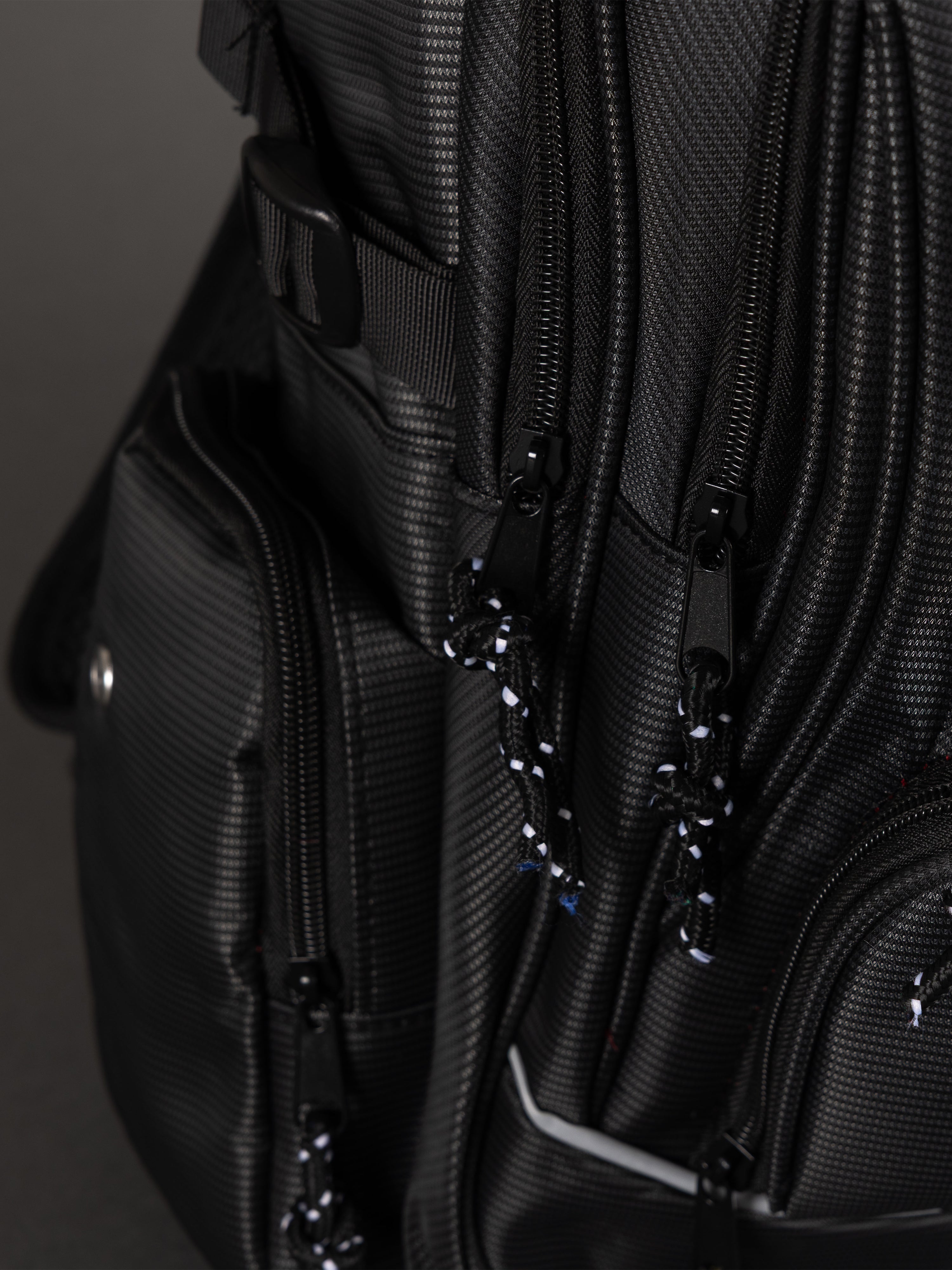 Highbury 18-Inch Black Laptop Backpack – Durable Polyester Work, School & Travel Bag with USB Charging Port