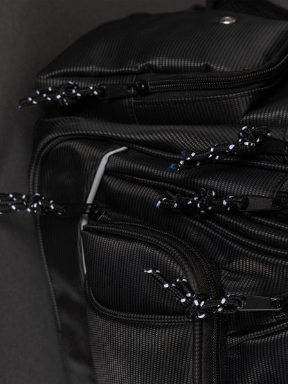 Highbury 18-Inch Black Laptop Backpack – Durable Polyester Work, School & Travel Bag with USB Charging Port