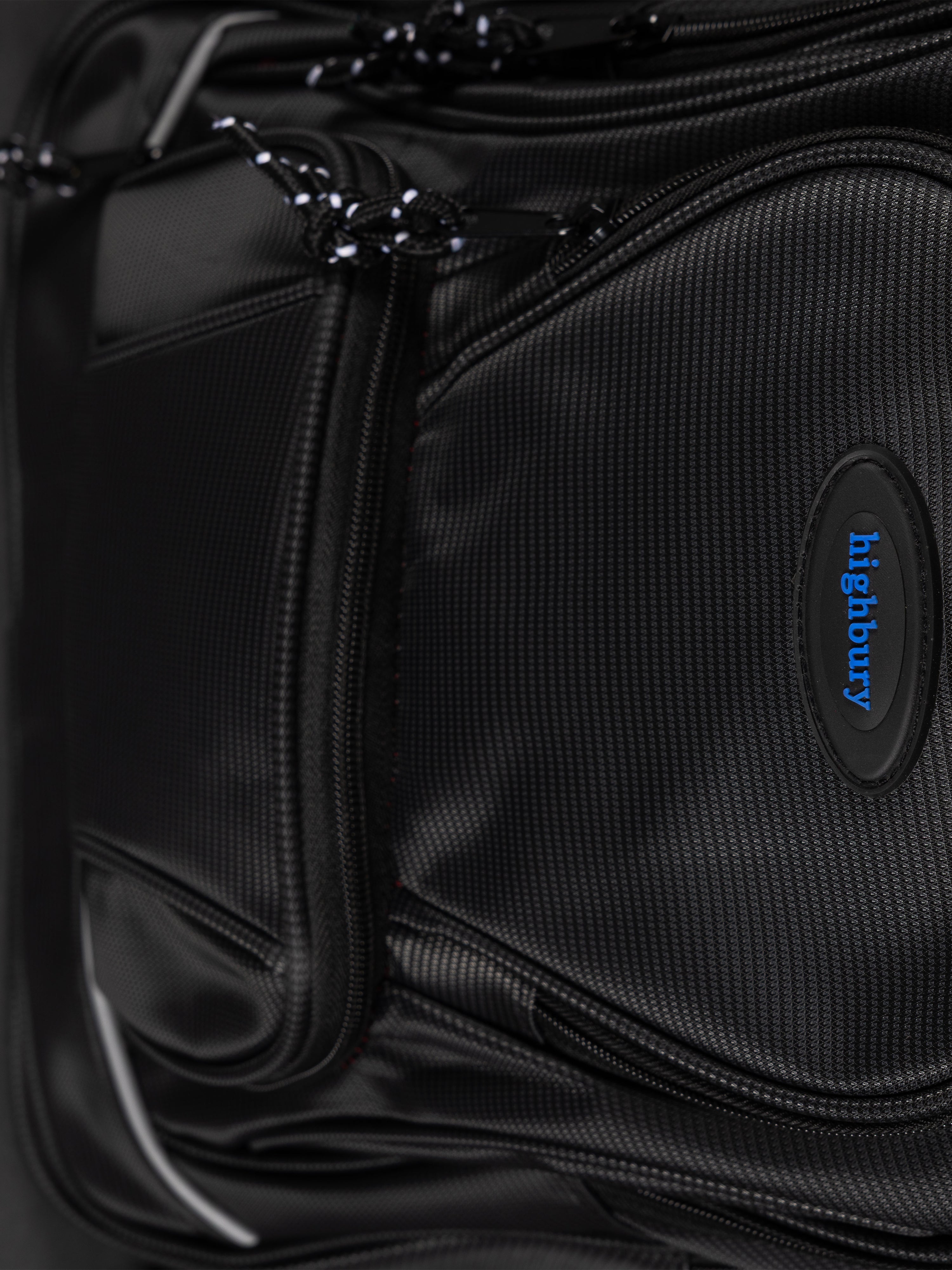 Highbury 18-Inch Black Laptop Backpack – Durable Polyester Work, School & Travel Bag with USB Charging Port