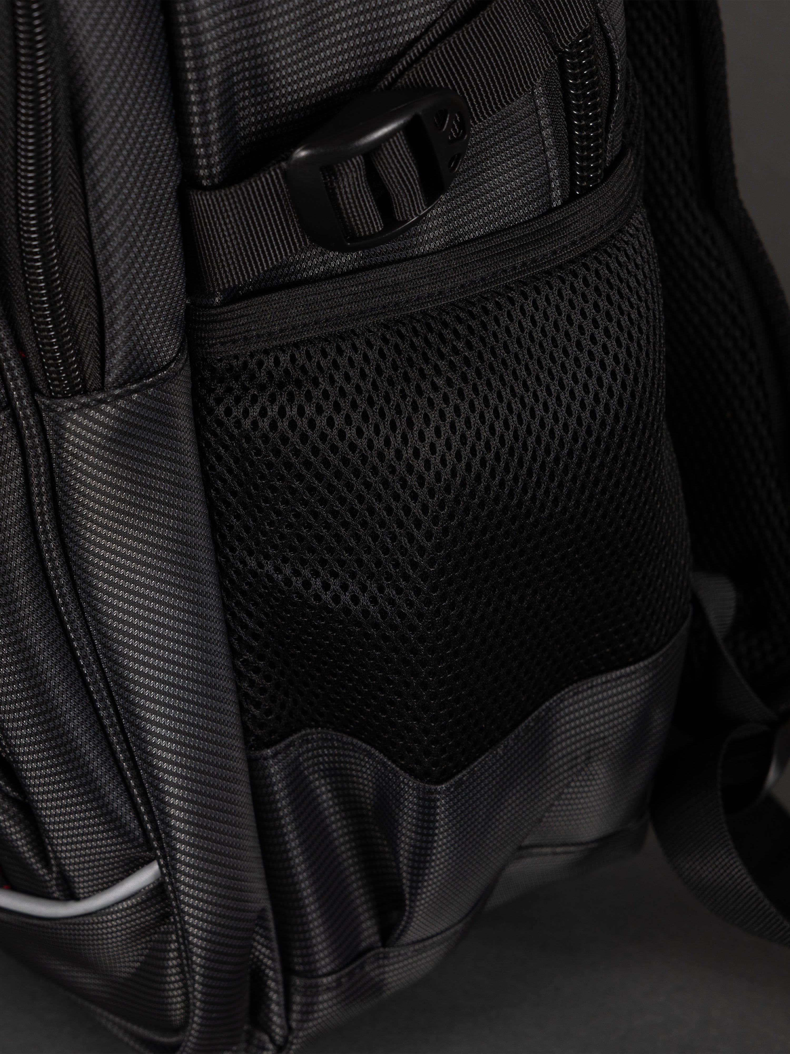 Highbury 18-Inch Black Laptop Backpack – Durable Polyester Work, School & Travel Bag with USB Charging Port