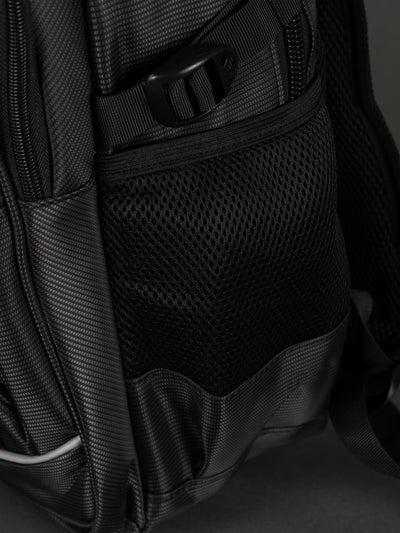 Highbury 18-Inch Black Laptop Backpack – Durable Polyester Work, School & Travel Bag with USB Charging Port