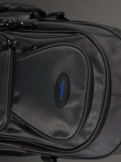 Highbury 18-Inch Grey Laptop Backpack – Durable Polyester Work, School & Travel Bag with USB Charging Port