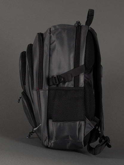 "Commuter backpack with organiser pockets and bottle holders"