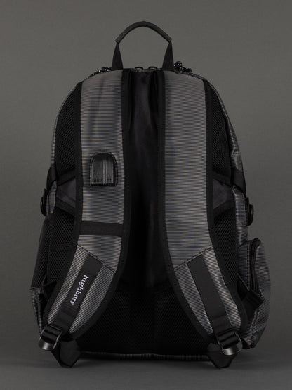 Highbury grey USB charging backpack
