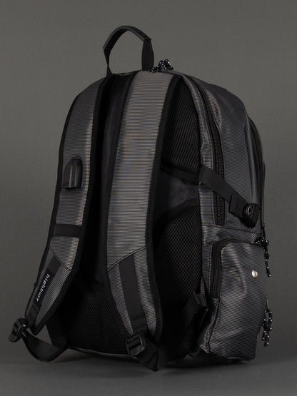 "Christmas gift idea – grey laptop backpack with USB port"