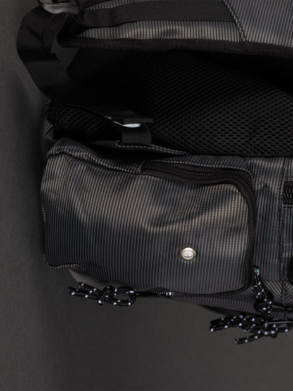 Highbury 18-Inch Grey Laptop Backpack – Durable Polyester Work, School & Travel Bag with USB Charging Port