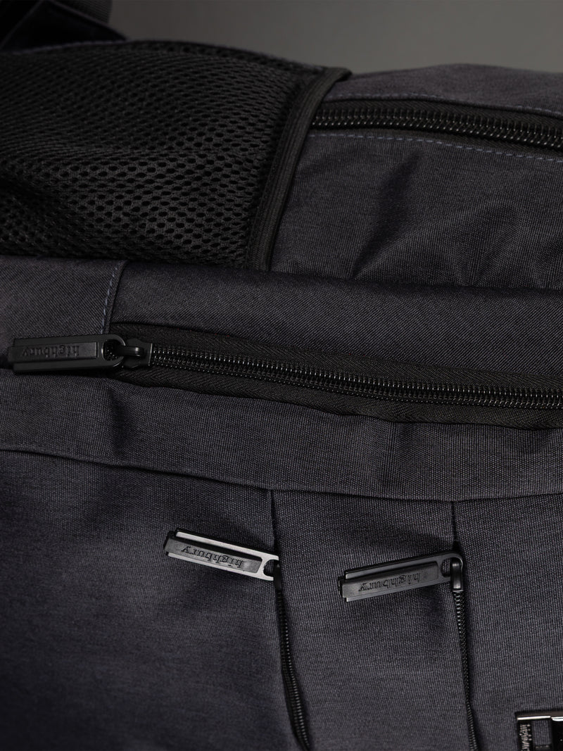Highbury 18-Inch Grey Laptop Backpack – 1680D Polyester Work, School & Travel Bag with USB Charging Port