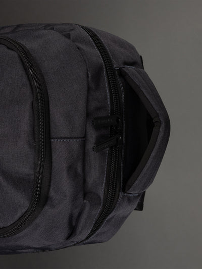 Highbury 18-Inch Grey Laptop Backpack – 1680D Polyester Work, School & Travel Bag with USB Charging Port