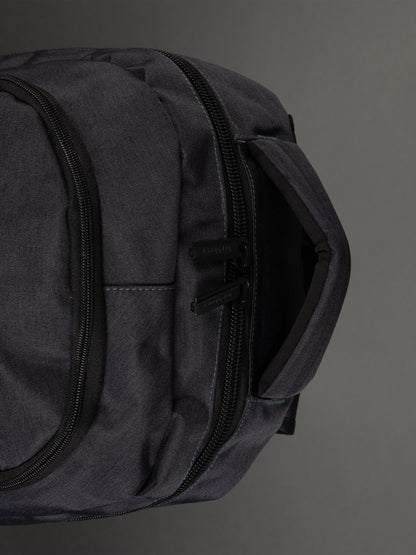 Highbury 18-Inch Grey Laptop Backpack – 1680D Polyester Work, School & Travel Bag with USB Charging Port