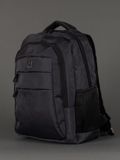 "Durable 1680D polyester laptop backpack for school, work, and travel"