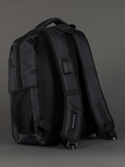Highbury 18-Inch Grey Laptop Backpack – 1680D Polyester Work, School & Travel Bag with USB Charging Port