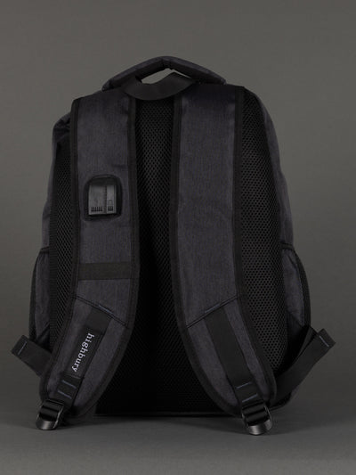 "Highbury grey 18-inch backpack – heavy-duty polyester with organiser pockets"