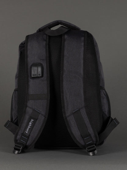 "Highbury grey 18-inch backpack – heavy-duty polyester with organiser pockets"