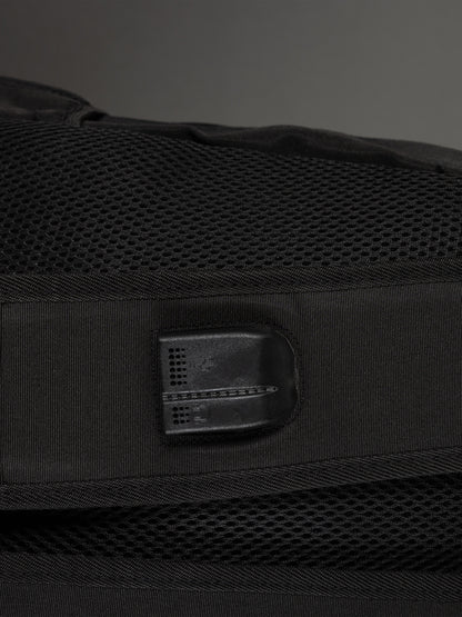 Highbury 18-Inch Black Laptop Backpack – 1680D Polyester Work, School & Travel Bag with USB Charging Port