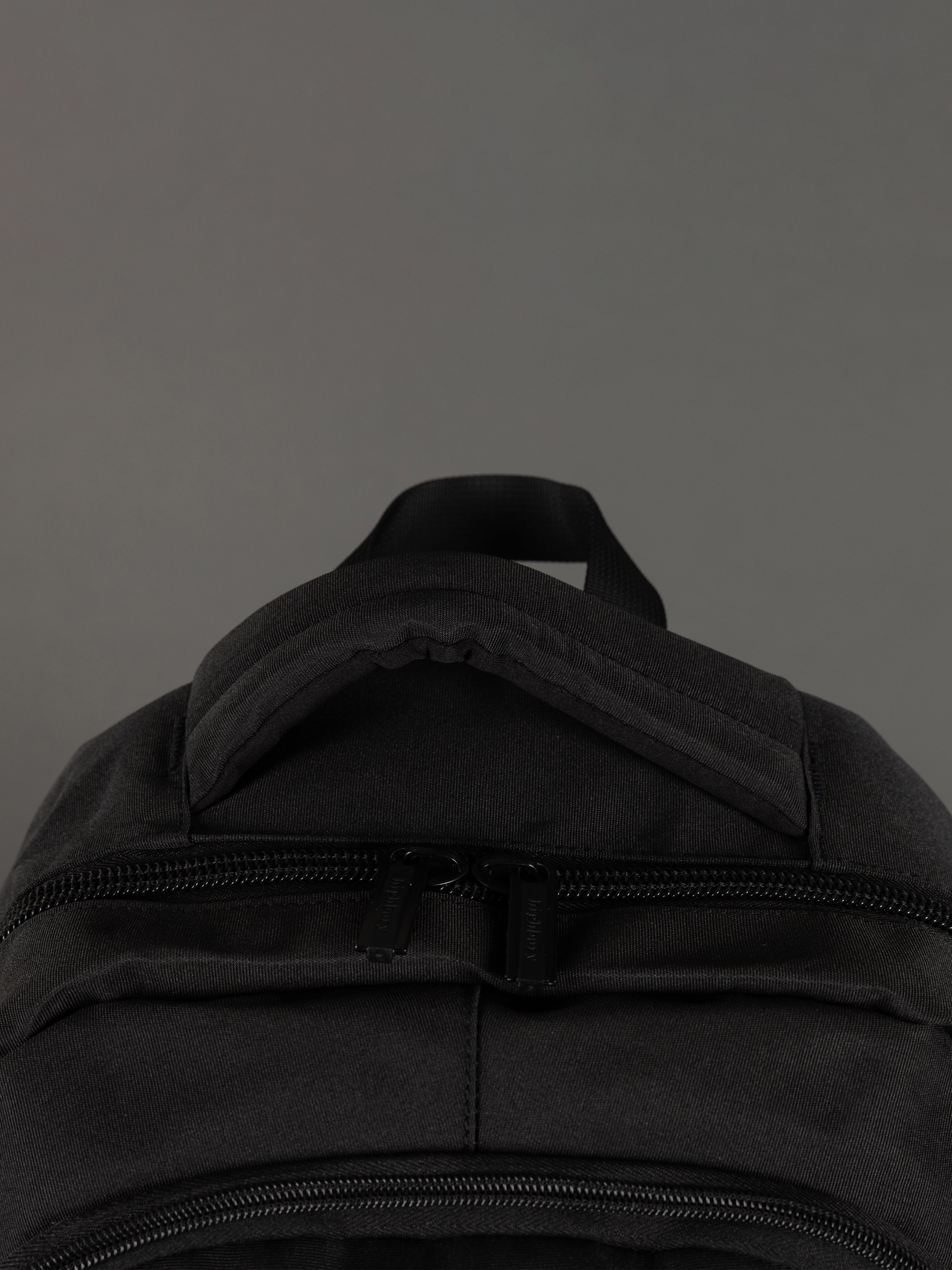 Highbury 18-Inch Black Laptop Backpack – 1680D Polyester Work, School & Travel Bag with USB Charging Port