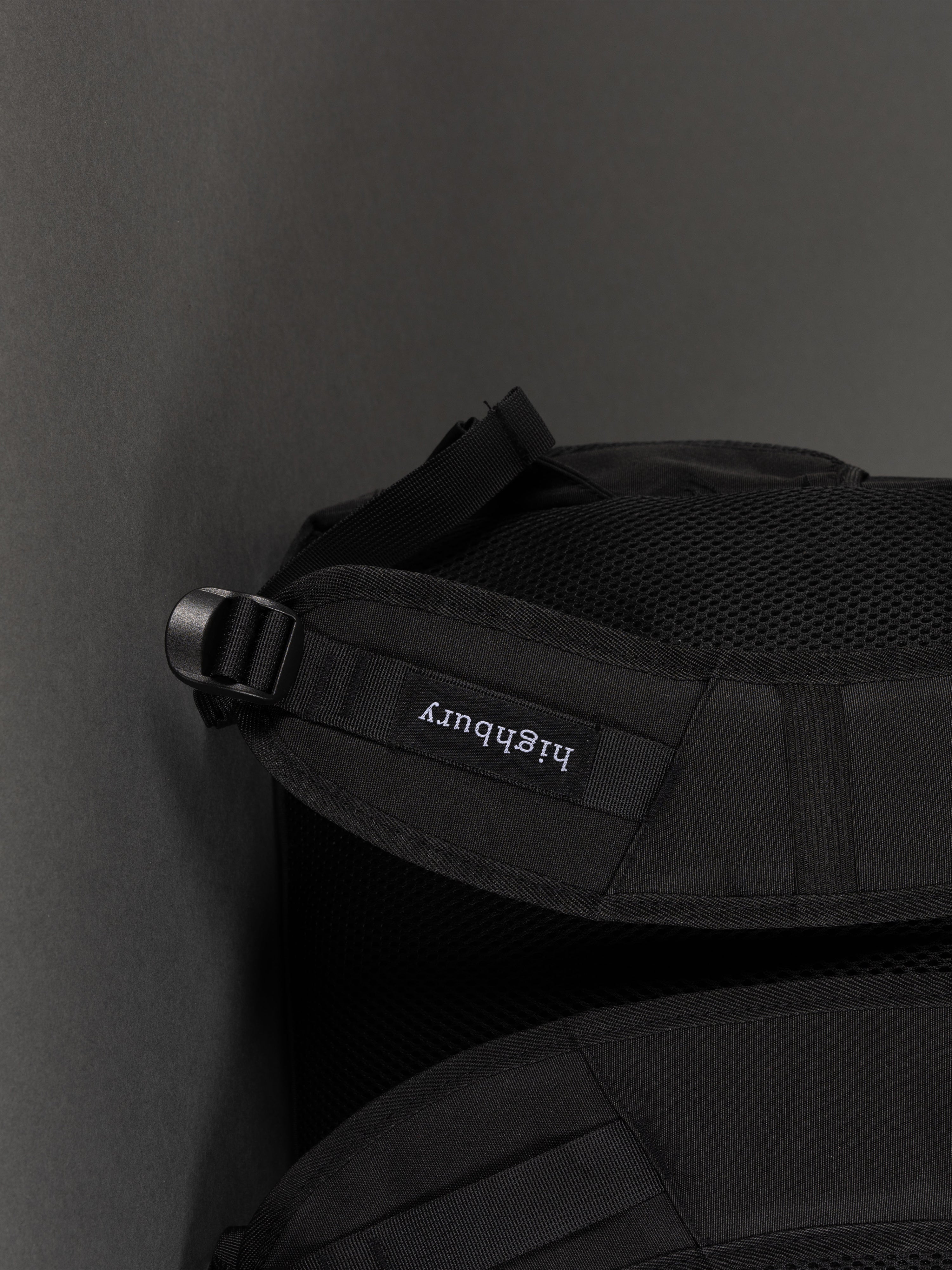 Highbury 18-Inch Black Laptop Backpack – 1680D Polyester Work, School & Travel Bag with USB Charging Port