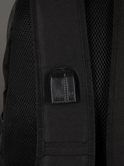 Highbury 18-Inch Black Laptop Backpack – 1680D Polyester Work, School & Travel Bag with USB Charging Port