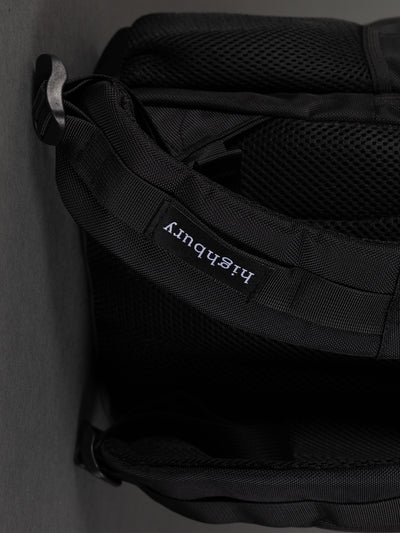 Highbury 18-Inch Black Laptop Backpack – 1680D Polyester Work, School & Travel Bag