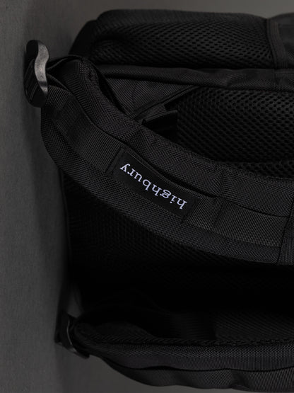 Highbury 18-Inch Black Laptop Backpack – 1680D Polyester Work, School & Travel Bag