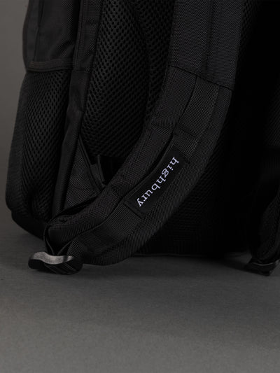 Highbury 18-Inch Black Laptop Backpack – 1680D Polyester Work, School & Travel Bag