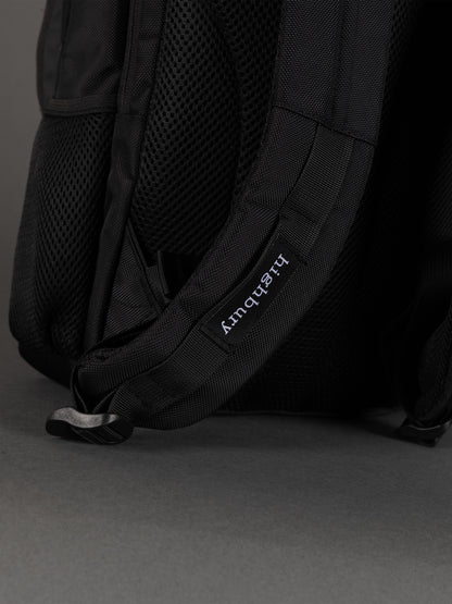 Highbury 18-Inch Black Laptop Backpack – 1680D Polyester Work, School & Travel Bag