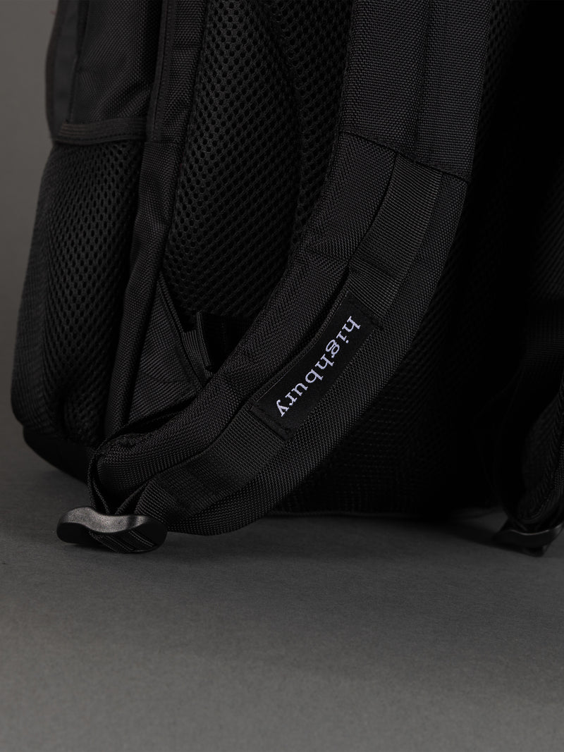 Highbury 18-Inch Black Laptop Backpack – 1680D Polyester Work, School & Travel Bag