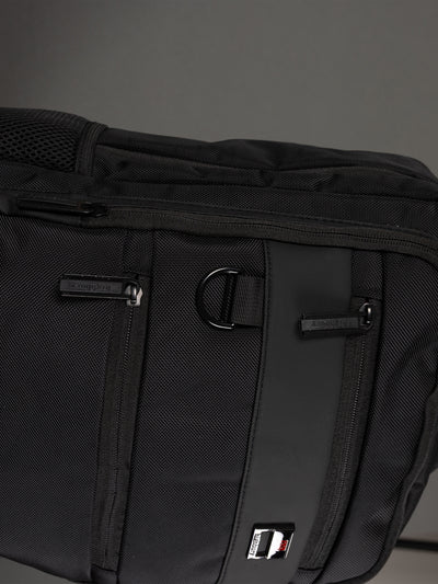 Highbury 18-Inch Black Laptop Backpack – 1680D Polyester Work, School & Travel Bag