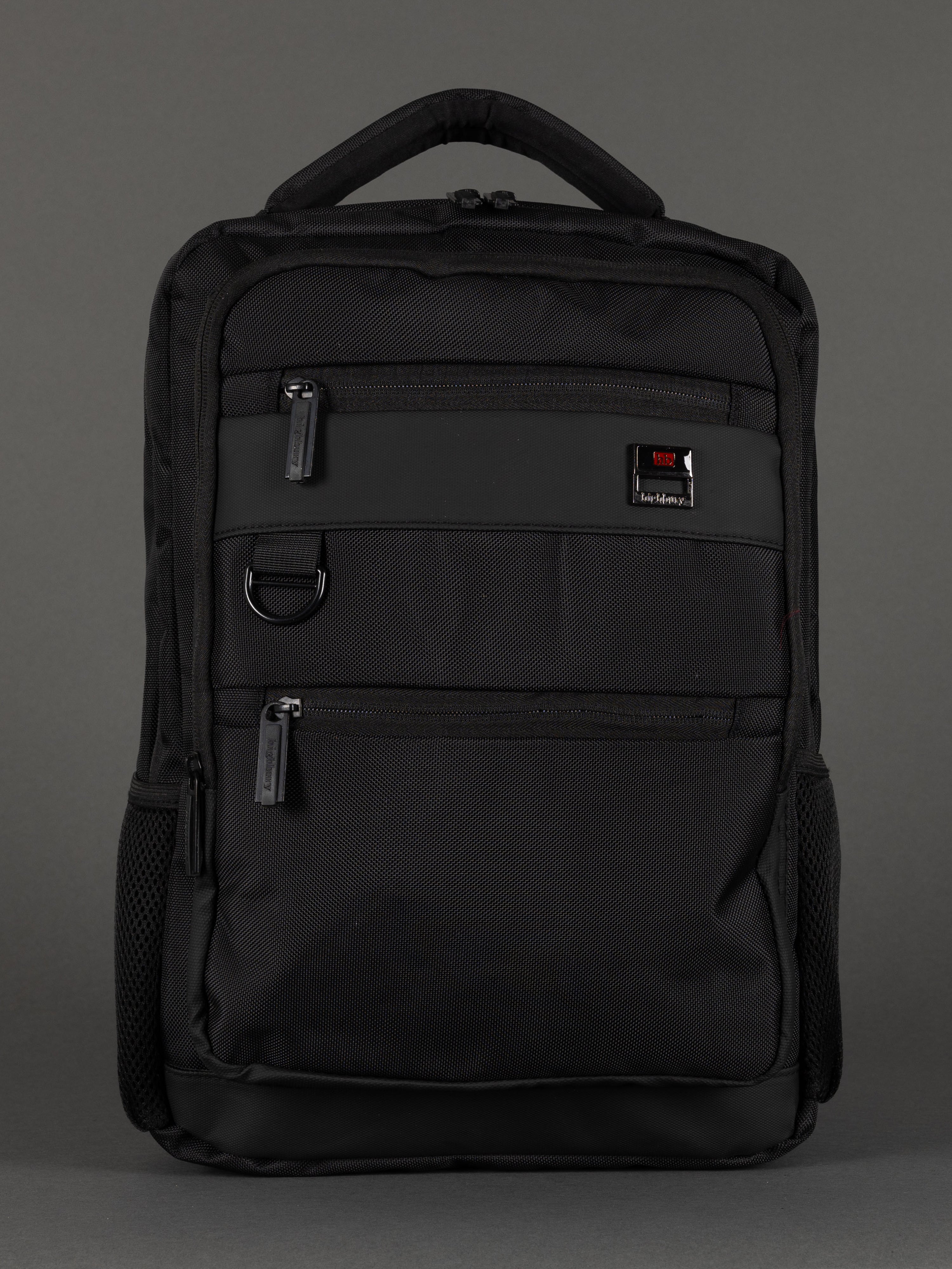 Highbury Black 1680D Polyester Laptop Backpack – 18-Inch School, Work ...