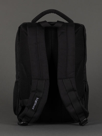 Highbury 18-Inch Black Laptop Backpack – 1680D Polyester Work, School & Travel Bag