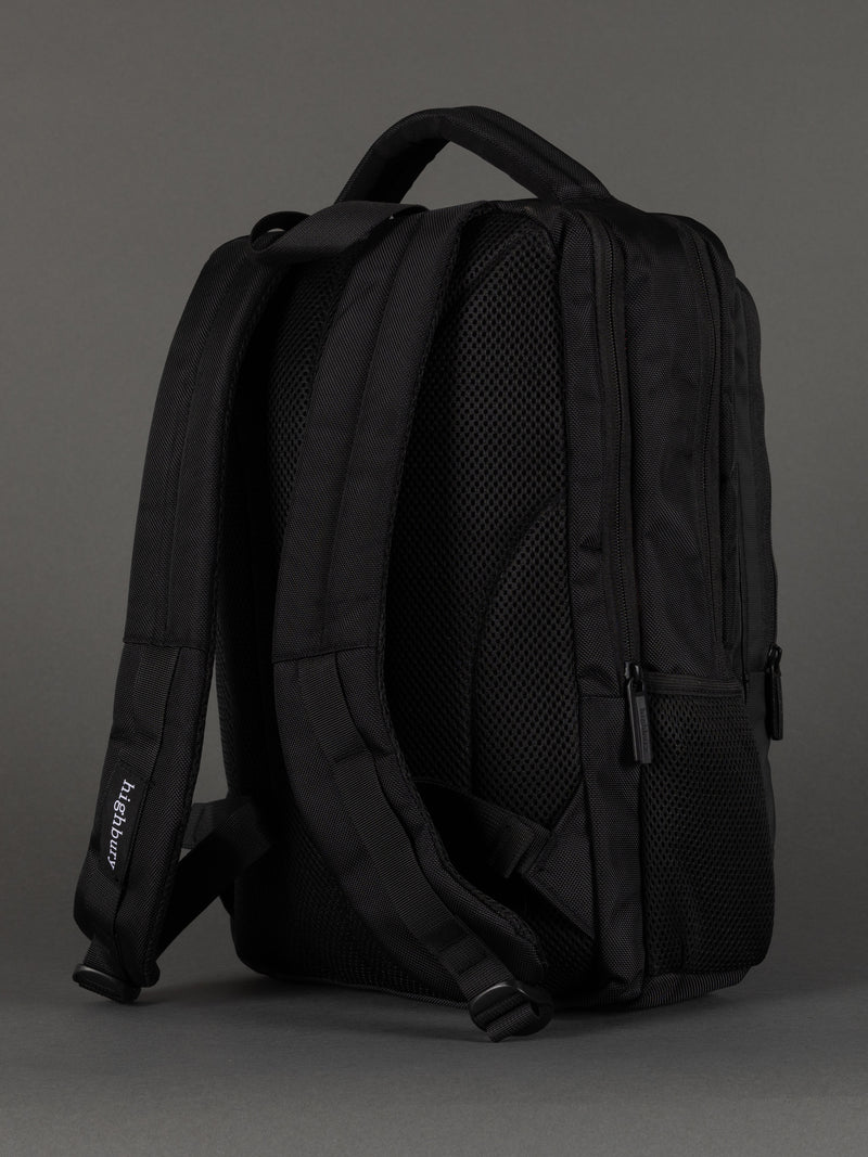 Highbury 18-Inch Black Laptop Backpack – 1680D Polyester Work, School & Travel Bag