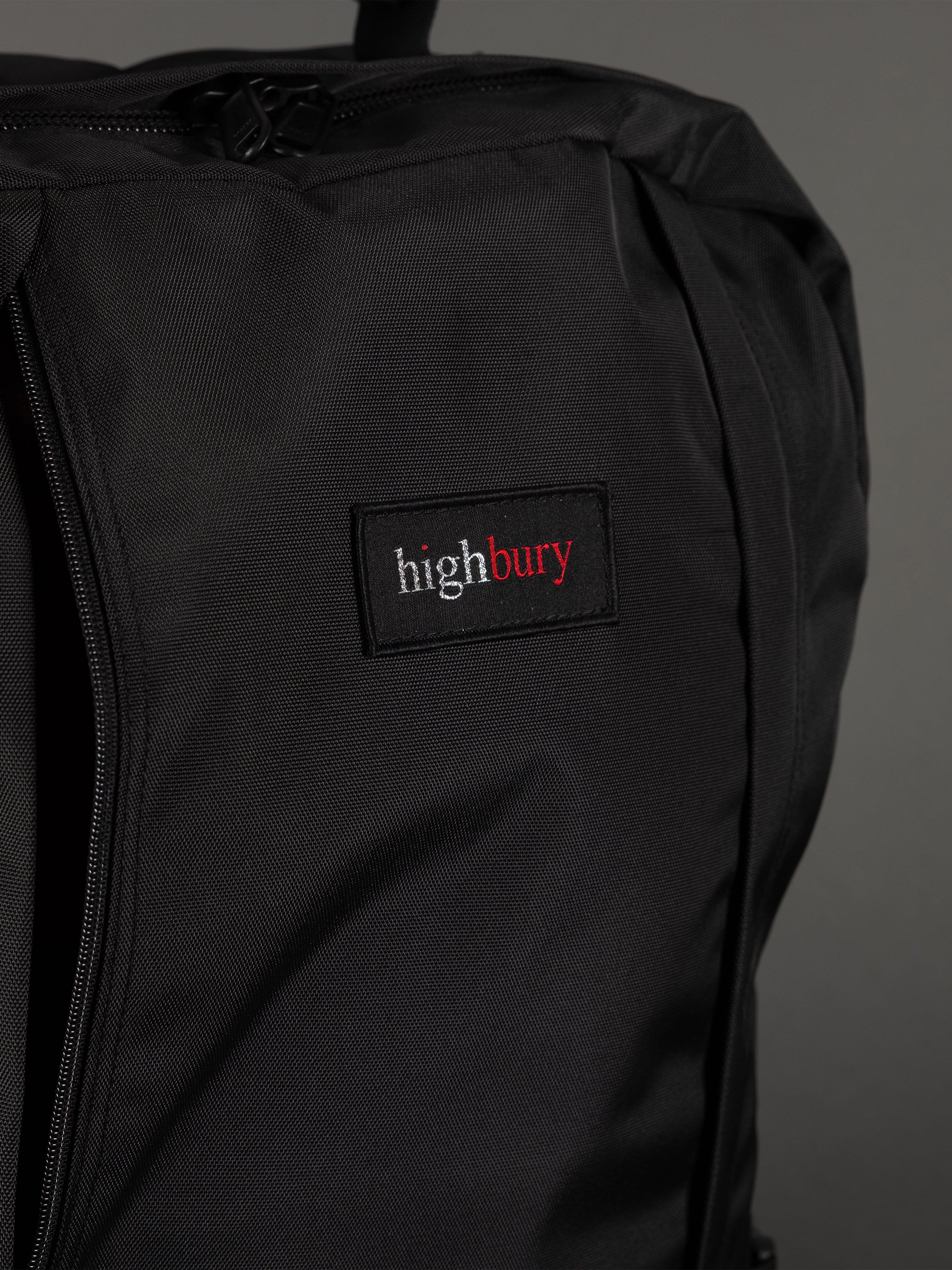 Highbury 20-Inch Black Cabin Backpack – Premium 1680D Polyester Laptop & Travel Bag