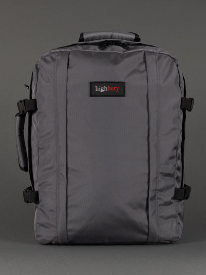 "Highbury 20-inch grey 1680D polyester cabin laptop backpack"