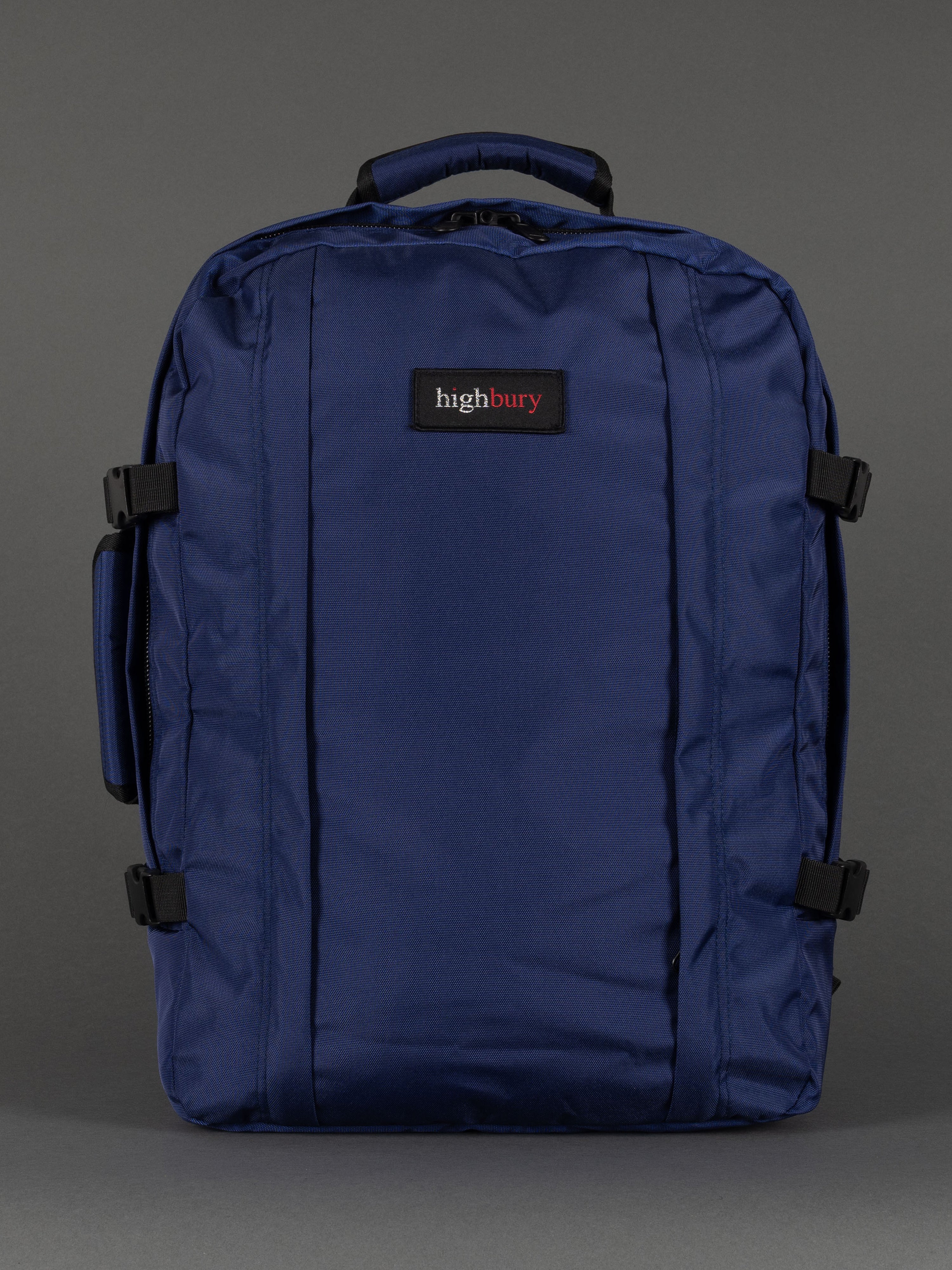 "Highbury 20-inch navy 1680D polyester cabin laptop backpack"