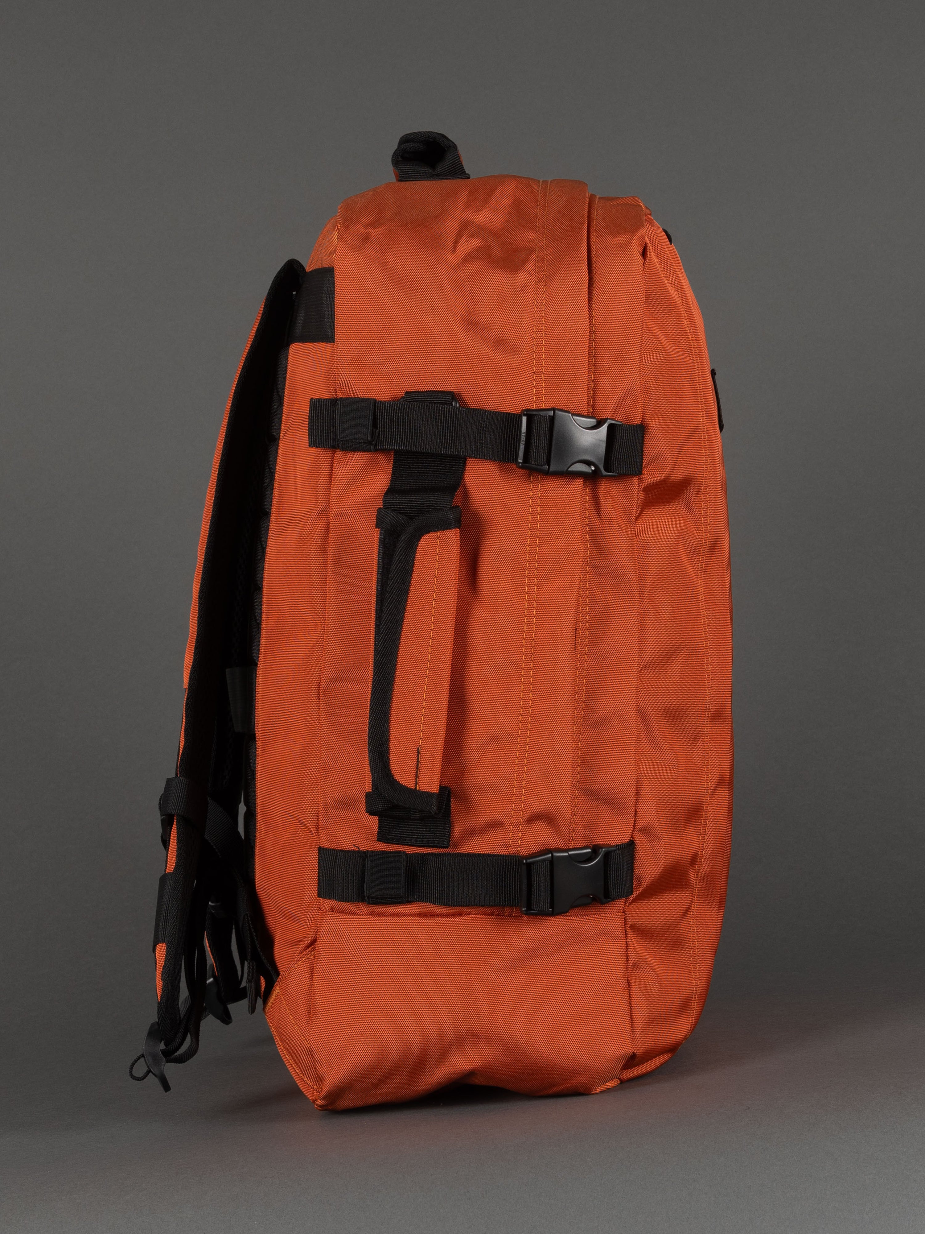 "Highbury bold orange 20-inch backpack for work, school, and travel"