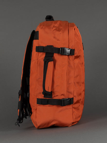 "Highbury bold orange 20-inch backpack for work, school, and travel"
