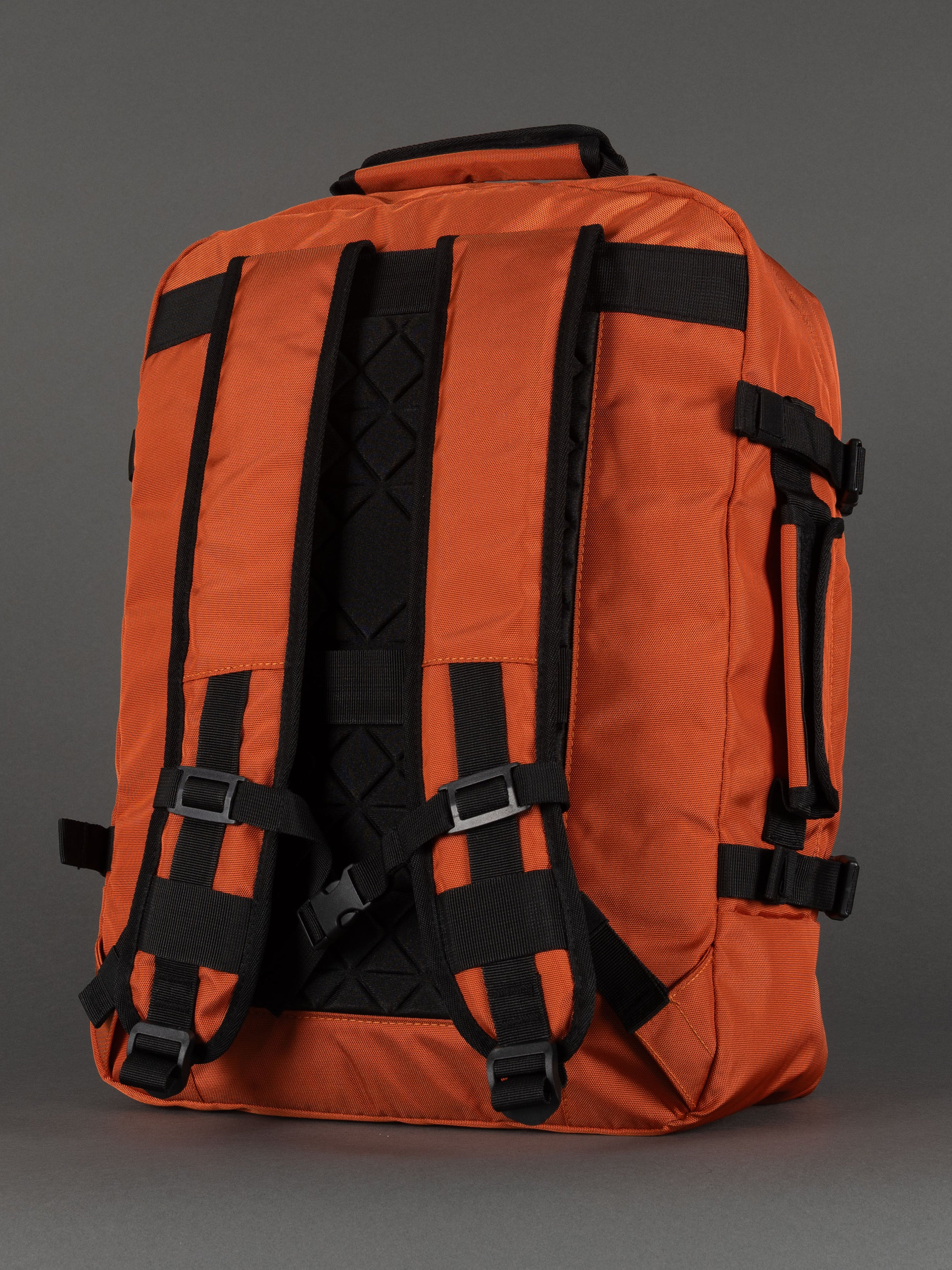 Highbury 20-Inch Orange Cabin Backpack – Premium 1680D Polyester Laptop & Travel Bag