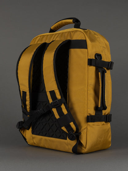 "Durable 1680D polyester yellow laptop backpack"