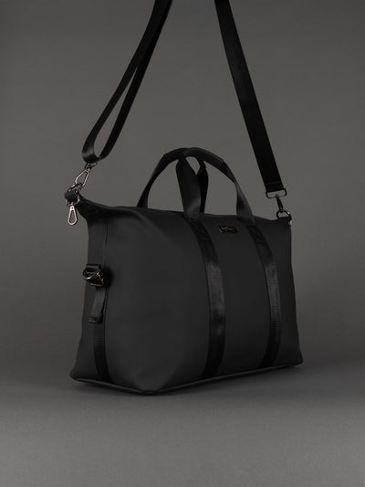 Highbury 18-Inch Spacious Travel Black Tote Bag – Cabin-Approved, Lightweight & Versatile