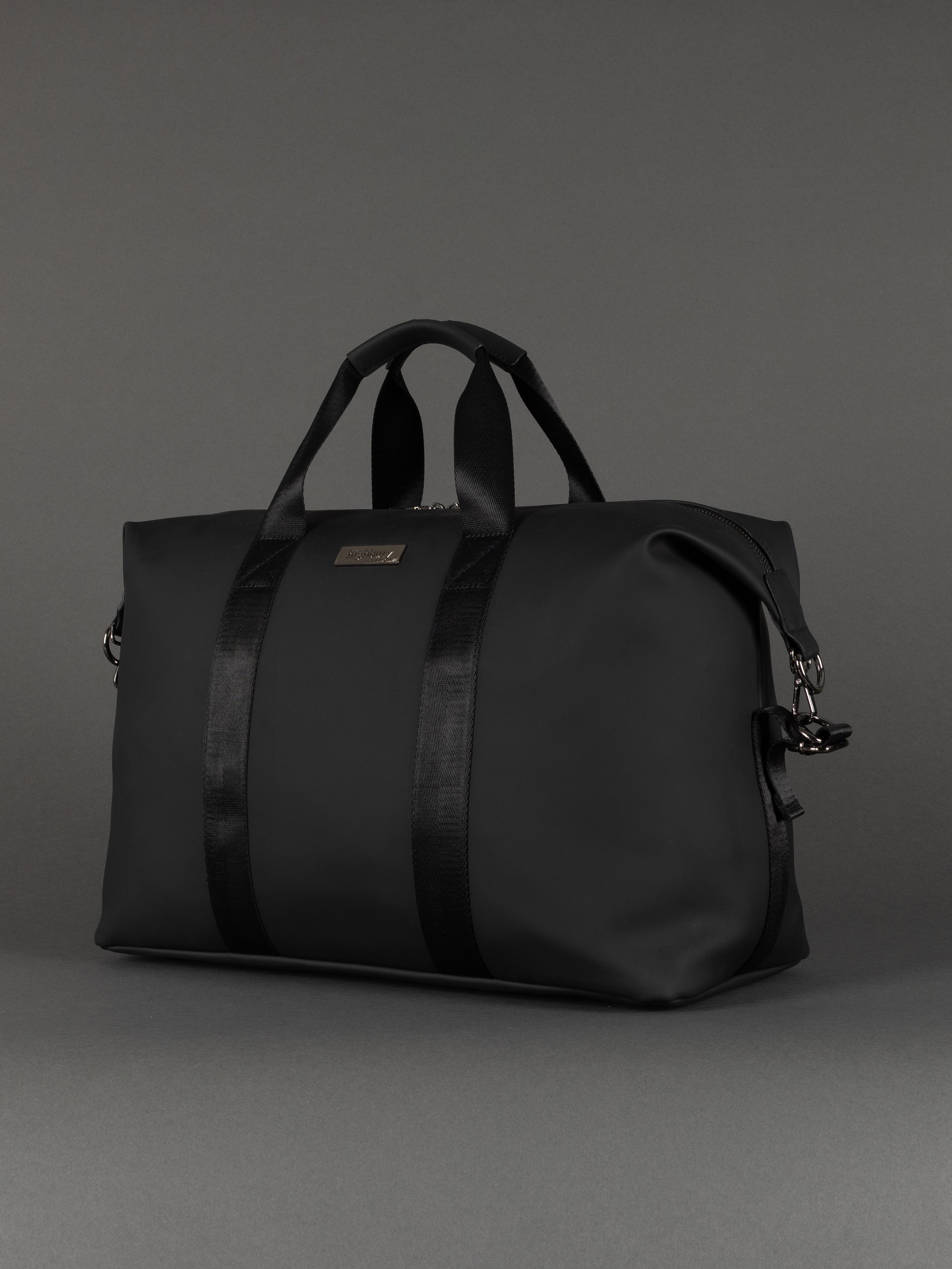 Highbury 18-Inch Spacious Travel Black Tote Bag – Cabin-Approved, Lightweight & Versatile