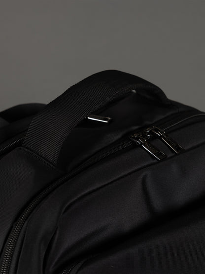 Highbury 17-Inch Black Cabin Backpack – Organiser Laptop Rucksack for Business, School & Travel