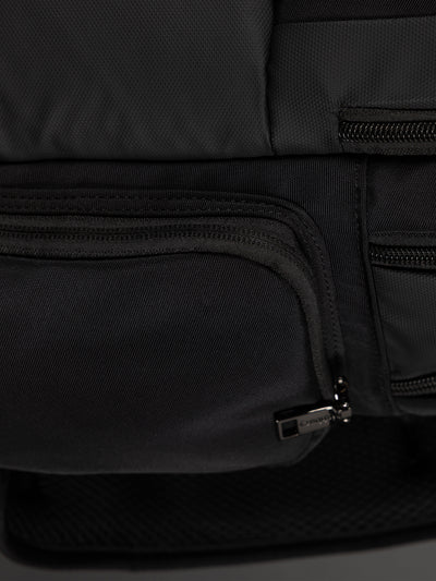 Highbury 17-Inch Black Cabin Backpack – Organiser Laptop Rucksack for Business, School & Travel