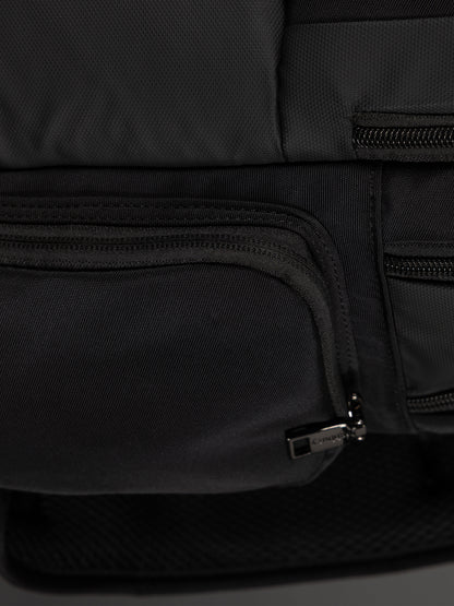 Highbury 17-Inch Black Cabin Backpack – Organiser Laptop Rucksack for Business, School & Travel