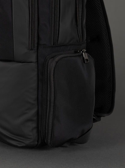 Highbury 17-Inch Black Cabin Backpack – Organiser Laptop Rucksack for Business, School & Travel