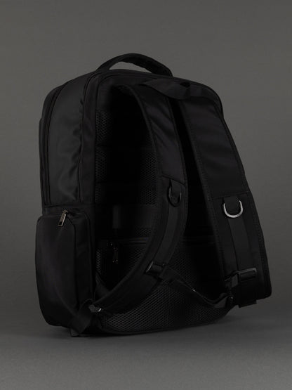 Highbury 17-Inch Black Cabin Backpack – Organiser Laptop Rucksack for Business, School & Travel